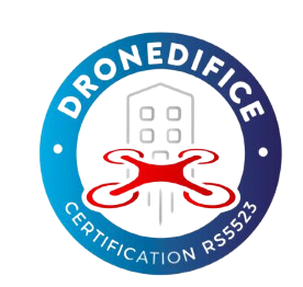 Logo certification drone