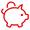 Logo cochon tirelire